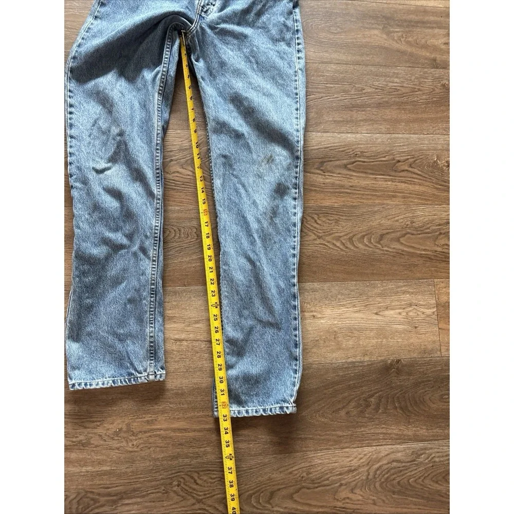 Vintage Levi's Mens 34x34 505 Regular Fit Straight Leg Orange Tab 90's Jeans
